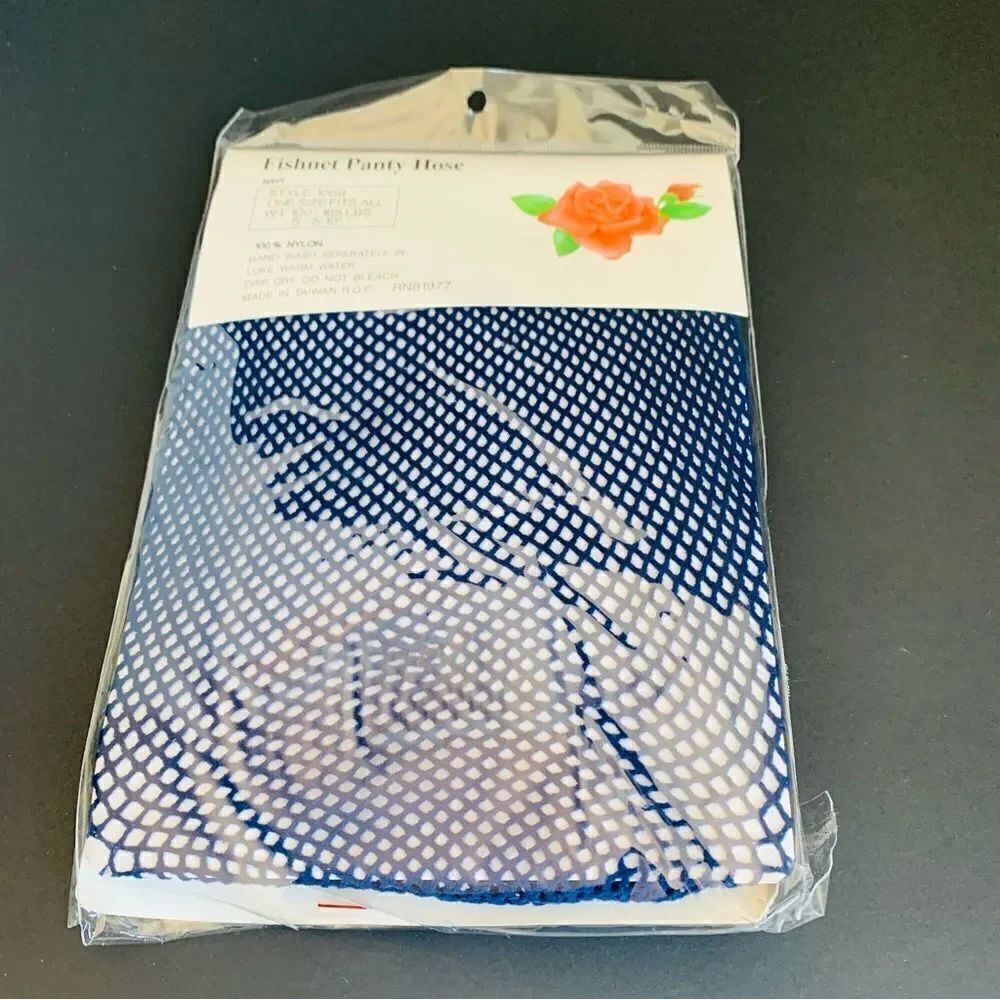 Sheerly Touch Ya Blue Fishnet Stockings‎